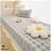 Cojín para Ventana Saliente Color Crema Cojín para Repisa de Ventana 2026 Nuevo Conejo de Peluche Alfombrilla para Balcón de Dormitorio Principal Artefacto para Renovación de Ventana Saliente Invierno
