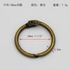 Álbum de fotos DIY de fábrica de Foshan Anillo de hojas sueltas metal anillo de hojas sueltas Libro de pintura infantil Bolsa de almacenamiento anillo Hebilla colgante para joyería