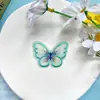 Bordado com Fio de Ouro e Prata Borboleta Artesanal DIY Acessórios Roupas Grampo de Cabelo Vestido de Noiva Borboleta Colorida Materiais de Decoração