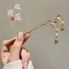 Grampo de Cabelo para Mulheres, Novo Estilo Chinês Estilo Antigo Dinastia Han Grampo de Cabelo com Borla, Grampo de Cabelo de Alta Qualidade na Nuca, Adorno de Cabeça para Saia Facial de Cavalo