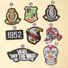Parches Bordados al por Mayor, Insignias Geniales de Calavera de Águila Punk Británica, Parches para Decoración de Ropa