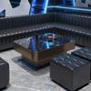 Sofá de Bar Comercial Personalizado, Mesa e Cadeiras de Bar, Combinação de Mesas Soltas, Bistrô Musical, Mesa Luminosa, Cadeira Alta de Bar