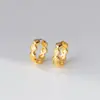 Pendientes de Flor de Cuatro Hojas Lisos Incrustados de Diamantes en Plata de Ley S925 Nalan, Modernos y Elegantes, Pendientes de Nicho de Lujo Ligero M08088