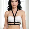 Ropa de Bambú Abastecimiento Transfronterizo Una Pieza Dropshipping Hueco Sexy con Cordones Negro Lencería para Mujer O0001