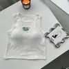 Nueva Camisola de Algodón Versátil Ropa Interior Chaleco Bordado Chaleco de Mujer Salida de Fábrica