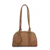 Bolsa Baguete de Mão de Luxo e Estilosa para Mulheres Outono 2025 Nova Moda Simples Acessível Luxo Cor Contrastante Bolsa de Ombro Único
