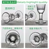 Fábrica de Copas Bala Espíritu Creativo Copa Moutai Moderna Casual Transparente Personalizada Oem Vidrio de Cristal Copa para Licor