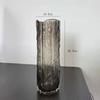 Jarrón de Vidrio Piedra con Patrón de Árbol Minimalista, Adorno de Decoración para Escritorio del Hogar, Adecuado para Flores Frescas, Flores Secas y Arreglos Florales Cultivados en Agua