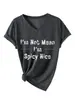 No soy malvada, soy una camiseta básica casual y elegante de manga corta con cuello en V para mujer de Amazon eBay sitio independiente