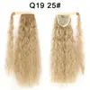 Peluca europea y americana para mujer, gancho y bucle, permanente de maíz, cola de caballo, barba de maíz, cabello largo rizado, onda rizada, cola de caballo, comercio exterior transfronterizo, venta caliente