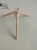 Gancho, Base Redonda, Tornillos, Soporte de Piso de Tres Patas, Accesorios Simples, Madera de Haya, Madera de Pino, Perchero