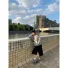 Suéter con Capucha para Mujer Estampado Deportivo Casual Graffiti Ropa Exterior Pequeña Británica con Capucha Sudadera Japonesa