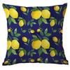 Funda de Almohada Geométrica de Verano de Limón para Amazon Transfronterizo Felpa Corta Cojín de Sofá para el Hogar Funda de Almohada Venta Directa de Fábrica