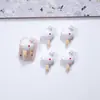 Celebridad de Internet Conejo Caramelo de Palo Dibujos Animados Decoraciones para Uñas 3D Lindo Helado Lazo Caramelo de Palo Accesorios para Uñas