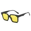 Nuevas Gafas de Sol Simples de Marco Cuadrado Transfronterizas PC Coloridas Modernas Unisex Ins Pasarela Europeas y Americanas Retro