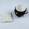 Personalizado todo tipo de juego de tazas de punto de lana juego de tetera taza de cerámica serie navideña jacquard juego de botella de vino fabricantes al por mayor