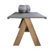 Nórdico ao ar livre Rattan Mesa e Cadeira Lazer Sala de Estar Sofá Cadeira Creative Pátio Varanda Jardim Teca Mesa e Cadeira Móveis