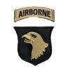 En stock Venta al por mayor EE. UU.. Brazalete táctico de la División Aerotransportada 101 del Ejército, insignia de velcro bordada, insignia de pecho y hombro del Ejército de los Estados Unidos