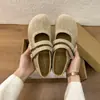 Zapatos Birkenstock Planos Retro para Mujer 2026 Nuevos Modelos Primavera y Verano Zapatos Versátiles Más Vendidos para Combinar con Faldas Zapatos de una Sola Correa Mary Jane para Mujer
