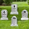 Placa Popular de Halloween Transfronteiriça, Placa Decorativa de Halloween em Forma de Lápide para Jardim Externo e Quintal