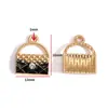 Accesorios de Joyería de Aleación para Hacer Manualidades con Forma de Gota de Aceite Bolsita de Maquillaje para Niñas Accesorios de Tacones Altos Pulsera Pendientes Colgante W507