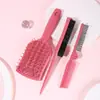Set de Peines de Estilo para el Hogar Peine con Masaje y Calados Peine para el Cabello Peine Plegable Conveniente Peine Alisador de Cabello Set de Tres Piezas