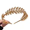 Nova Tiara de Coroa de Louros Dourada com Design de Folhas e Ramo de Oliveira, Acessório de Cabelo Nupcial Estilo Floresta Grego Antigo, Ornamento de Louro Estilo Francês