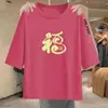 Comercio Exterior Transfronterizo Moda Madre de mediana edad y ancianos Versátil Holgada Capa interior Manga corta Manga de siete puntos Camiseta Capa base Ropa