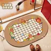 Alfombra de Baño con Patrón de Estrellas, Alfombra Antideslizante para Entrada de Baño y WC, Alfombrilla Suave Absorbente de Tierra de Diatomeas Antideslizante
