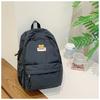 Mochila Escolar para Estudiante Universitaria Simple Combinable Estilo Ins Mochila de Gran Capacidad Linda Estudiante de Preparatoria Mochila para Computadora