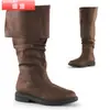 Estilo Comercio Exterior Estilo Europeo y Americano 2025 Invierno Tacón Cuadrado Tacón Bajo Botas Altas 33-44 Botas para Mujer