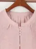 Traje de Camiseta de Manga Corta con Cuello Redondo Estilo Mamá 2024 Verano Nuevo Conjunto de Dos Piezas Holgado y Ajustado para Mujeres de Mediana Edad y Mayores