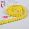 En Stock 35 Colores Borde de Capullo Pequeño Encaje de Pompones Densos Encaje de Oruga En Stock Venta Directa de Fábrica Encaje de Accesorio para Ropa