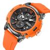 Reloj deportivo MEGIR para hombre, nuevo modelo de moda, multifunción, luminoso, resistente al agua, con calendario, venta al por mayor, para estudiantes