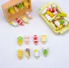 Accesorios Lindos y Adorables de Resina de Espino Confitado Mini Decoraciones Creativas Hechas a Mano con Pegamento de Crema Imán para Refrigerador Materiales