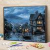Paisaje DIY pintura al óleo digital planta pintura pintada a mano flor pintura decorativa pintada a mano pintura al óleo de pared relleno LY