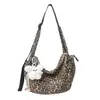 2025 Nuevo Otoño Casual Bolso de Hombro con Estampado de Leopardo Gran Capacidad Bolso Tote de Moda Bolso Pequeño Casual para Mujer para Viajar Debajo del Brazo