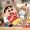 Pintura al óleo digital de Crayon Shin-Chan, colorear DIY, pintado a mano, pintura al óleo de dibujos animados para niños, regalo de cumpleaños, colorear de dibujos animados