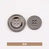 Botões de Casaco Concavos de Quatro Furos Costurados à Mão Estilo Chanel Botões de Metal para Roupas Casaco Trench Coat Suéter Tricô