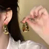 Nuevos Pendientes de Aro de Moda 2026 para Mujer, Clips de Aro Lisos de Lujo Ligero de Alta Gama, Pendientes de Aro Grandes Exagerados