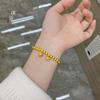 Nova pulseira de longa duração que não desbota, leve, luxuosa, temperamento requintado, estilo nacional, dois mundos, pulseira feliz, todas as combinações, sólida, dourada, antiga