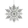 Suministros Creativos de Decoración Navideña, Colgantes de Copo de Nieve Transparentes de Cristal Imitación de Cristal de Hielo, Accesorios de Decoración para el Árbol de Navidad y la Atmósfera Navideña
