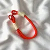 Estilo Ins Color Claro Todo Fósforo Colgante para Funda de Teléfono Móvil Cuerda Corta para Mano Colgante de Correa Tejida Duradera Cadena para Bolso de Llaves Universal