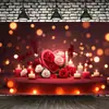 Parede de Flores Romântica para o Dia dos Namorados Guirlanda de Rosas Amor Cruzada Popular Material para Fotos Tecido de Fundo para Estúdio Fotográfico Atacado