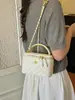 Bolsa Caixa Estilo Chanel para Mulheres 2026 Novo Verão Design de Nicho Bolsa Transversal Acolchoada com Corrente Bolsa de Mão Bolsa Saco