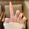 Set de 10 Uñas Azules Ojo de Gato Brillantes Hechas a Mano para una Hija Adinerada, Modernas y Populares, Realza el Cutis y la Elegancia, Uñas Portátiles al por Mayor