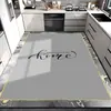 Tapetes de Piso para Cozinha São Antiderrapantes, à Prova de Óleo, Laváveis com Pano, Laváveis, Tapetes Impermeáveis e Resistentes a Manchas de PVC, Especiais para Uso Doméstico, Tapetes de Piso para Cozinha de Cobertura Total