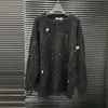 Novedad Otoño Temprano 2025 Suéter de Punto Colorido Estilo Graffiti para Mujer Diseño Holgado Estilo Perezoso de Nicho