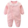 Outono e inverno Novo Baby Jumpsuit algodão engrossado desossado fechado virilha roupas recém-nascidas 0-2 anos de idade bebê ha roupas