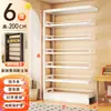 Estantería de acero para sala de estar y estudio, estante de pared para libros ilustrados, estante de exhibición para material de lectura y juguetes, estante de hierro simple ajustable multicapa